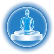 Crystal form of the Dhammakaya seated in meditation